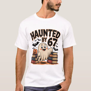 Geisterhafte 67 Meme Six Seven 6-7 Lustiger Intern T-Shirt