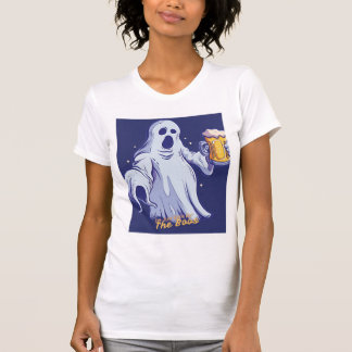 Geisterhafte Happy Hour – Retro-Geister-Bier-Desig T-Shirt