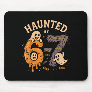 Geisterhafte Sechs Sieben 6 7 Meme 67 Skeletthand  Mousepad