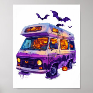 Geisterhafter Camper Van Poster