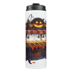 Geisterhafter Hot-Dog-Stand Thermosbecher