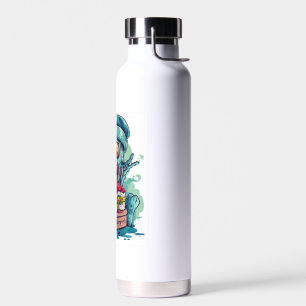 Geisterhafter Sushi-Koch Trinkflasche