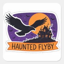 Geisterhafter Überflug-Adler-Halloween-Aufkleber