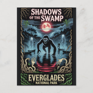 Geisterhaftes Everglades-Nationalpark-Plakat Postkarte
