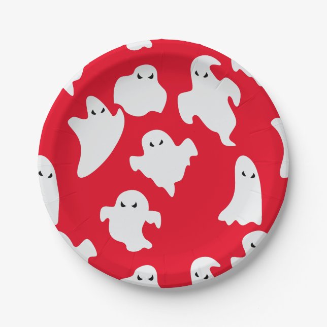 Geisterhalloween paranormale übernatürliche Ersche Pappteller (Vorderseite)
