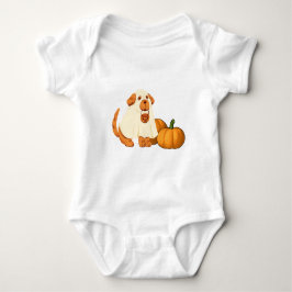 Geisterhund mit Kürbis Baby Strampler