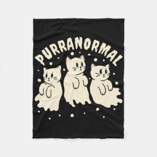 Geisterjagd Katze Paranormaler Ermittler Ghost Re Fleecedecke