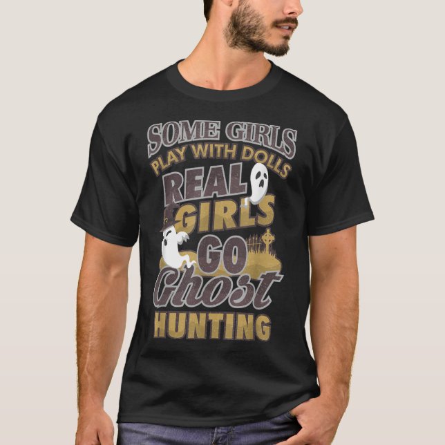 Geisterjagd Mädchen - Paranormale Ermittlungsjagd T-Shirt (Vorderseite)