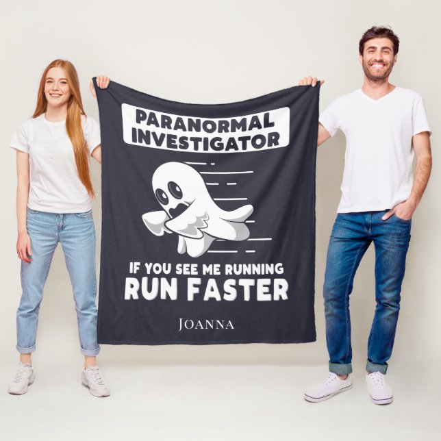 Geisterjagd Paranormal Ermittler laufen schneller Fleecedecke (Beispiel)
