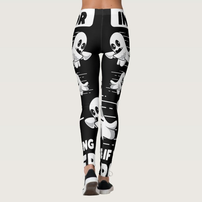 Geisterjagd Paranormal Ermittler laufen schneller Leggings (Rückseite)