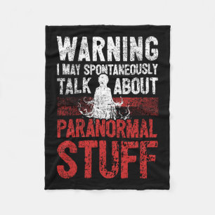Geisterjagdwarnung paranormaler Ermittler Fleecedecke