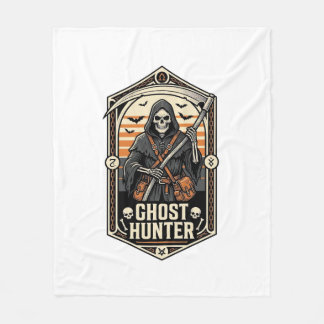 Geisterjäger-Shirt Vintage Sensenmann Halloween-De Fleecedecke