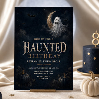 Geisterjungen-Halloween-Geburtstag Einladung