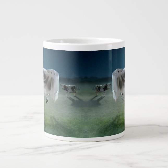 Geisterkuh Jumbo-Tasse (Vorderseite)