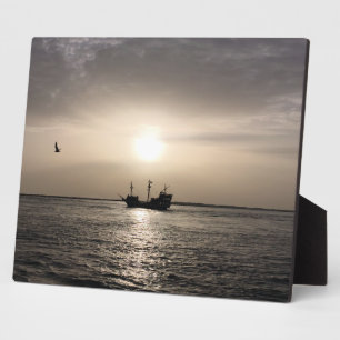 Geisterschiff bei Sunset Canvas Print Fotoplatte