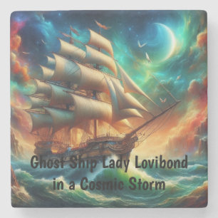 Geisterschiff Lady Lovibond in a Cosmic Storm Steinuntersetzer