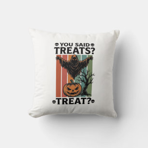 Geistert-Shirt Halloween mit gruseligen Pun und Kü Kissen