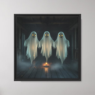 Geistertrio: Schöne realistische Kunst 👻 Leinwanddruck