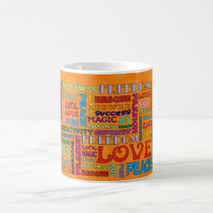 Geisterworte/Bejahungen Blume des Lebensverlaufs Kaffeetasse