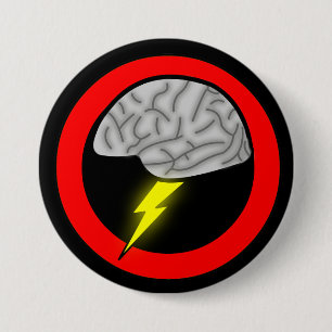 Geistesblitz-Knopf Button