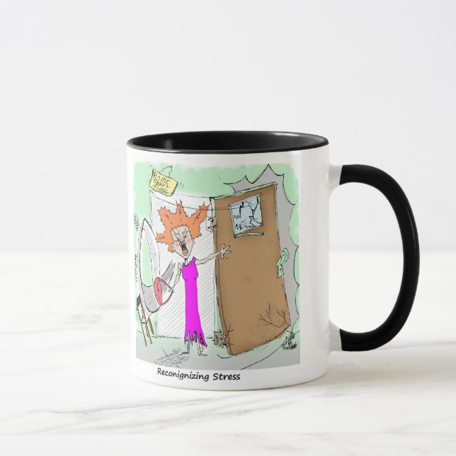 Geistesgesundheits-Spaß-Druck Tasse (Rechts)