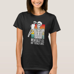Geisteskrank Aber Total Chill Halloween-Kostüm R T-Shirt