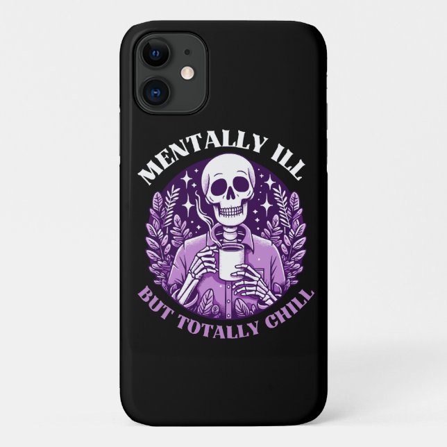 Geisteskrank Aber Total Chillig Case-Mate iPhone Hülle (Rückseite)
