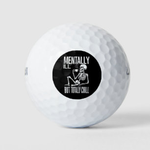Geisteskrank Aber Total Entspannter Halloween-Kost Golfball