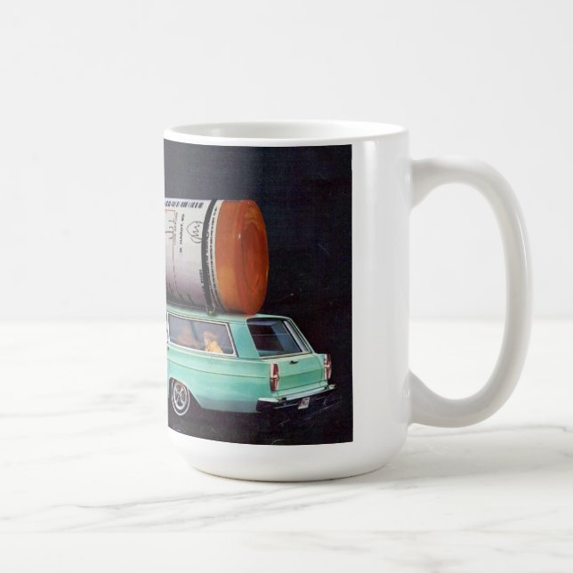 Geisteskrankheits-glückliche Stunden-Kaffee-Tasse Kaffeetasse (Rechts)