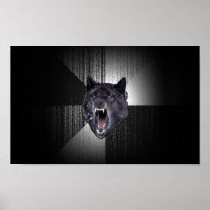 Geisteskrankheits-Wolf-Plakat Poster
