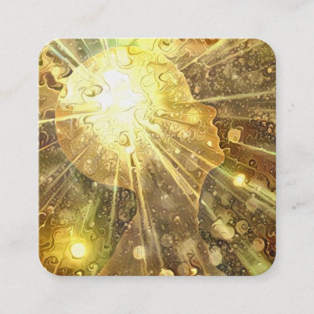 GeistesPower Quadratische Visitenkarte (Vorderseite)