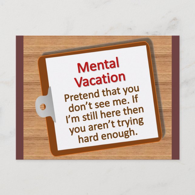 Geistesurlaub Postkarte (Vorderseite)