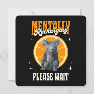 Geistig aufladend, bitte warten Koala Orange