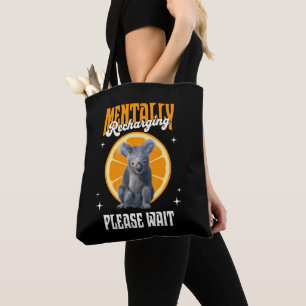 Geistig Aufladendes Koala-Introvertierten-Stimmung Tasche