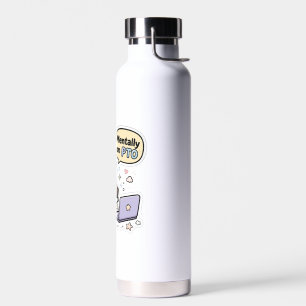 Geistig im Urlaub - Lustige Waschbär-Wasserflasche Trinkflasche