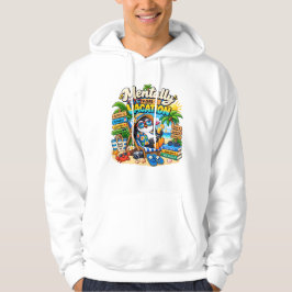 Geistig im Urlaub Pinguin  Gemütlicher entspannter Hoodie