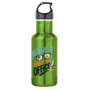 Geistig nicht im Büro Edelstahlflasche