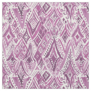 GEISTIGE FRIGGIN DIAMANTEN lila Stammes- Ikat Stoff