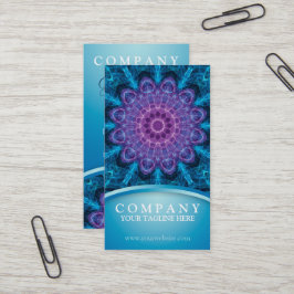 Geistige lila Blume, Meer des Blaus Visitenkarte