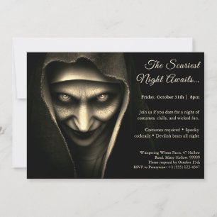 Geistige Nonne   Halloween-Kostümparty-Einladung Einladung