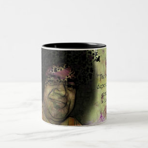 Geistige Tee-Tanz-Tasse Zweifarbige Tasse