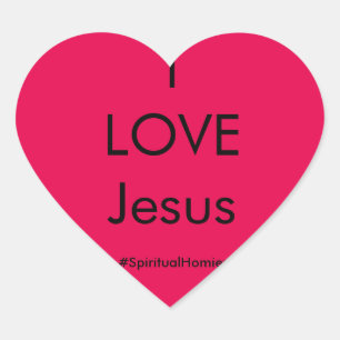 Geistiger Homies "ICH LIEBE Jesus" Aufkleber