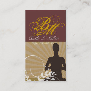 Geistiger Meditations-Yoga-Lehrer-extravagantes Visitenkarte