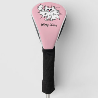 Geistreiche Miezekatze-Golf-Fahrer-Abdeckung Golf Headcover