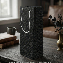 Geistreiches Charcoal-Gotik-Rabe Geschenktüte Für Weinflaschen