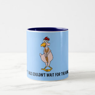 Geistreiches Huhn Zweifarbige Tasse