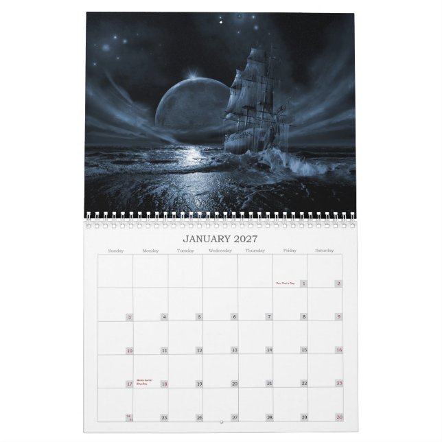 Geistschiffs-ReihenWandkalender 2013 Kalender (Jan 2027)