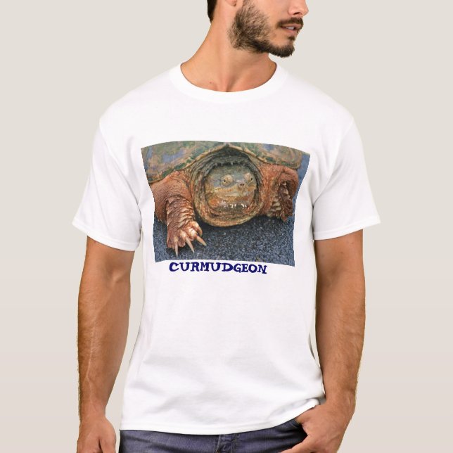 GEIZHALS-Shirt reißende Schildkröte mürrisch T-Shirt (Vorderseite)