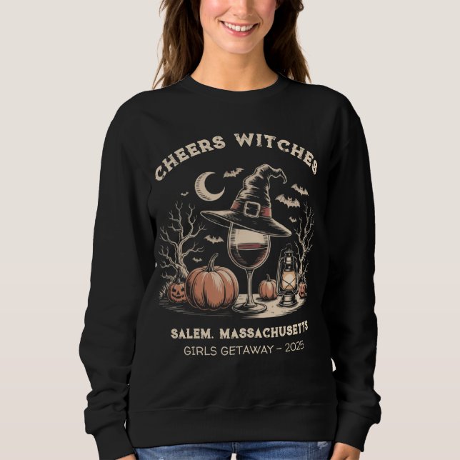 Gejammer, Hexen Custom Salem Halloween Trip Sweatshirt (Vorderseite)