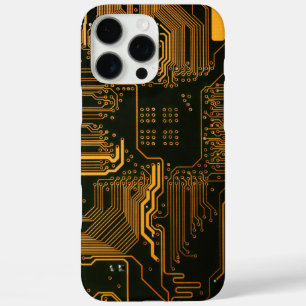 Gek Out Nerd PCB Orange Electronic Circuit Board iPhone 16 Pro Max Hülle
